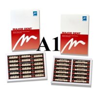 Răng nhựa giả tháo lắp màu A1 siêu cứng 3 lớp Major Dent Italy Artificial Teeth