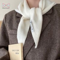[Rangevoyage2] Khăn len dệt kim hình tam giác phong cách Hàn Quốc Anh Khăn trùm đầu nữ Khăn quàng cổ dệt kim ấm áp đa chức năng [PH]