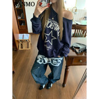 RANMO Áo Khoác hoodie áo khoác nữ zip hoodie High-quality Fashion Thông thường Popular WWY2491JEP 39Z240924