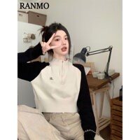 RANMO Áo Khoác hoodie áo khoác nữ zip hoodie Fashion Độc đáo comfortable Thoải mái WMY2490SRW 45Z241109