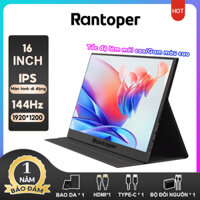 Rantoper 144Hz Màn hình di động IPS 16 inch, Tốc độ làm mới cao Màn hình chơi game , HD 1920 * 1200, HDMI / Type-C