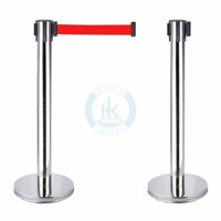Rào chắn inox di động rút dây dùng nhà khách