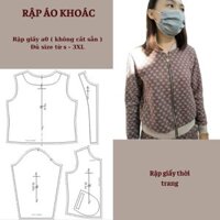 RẬP GIẤY A0 ÁO KHOÁC AK03 ( KHÔNG CẮT SẴN )