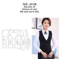 RẬP GIẤY A0 ÁO VEST GILE  AV58 ( KHÔNG CẮT SẴN )