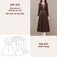 RẬP GIẤY A0 ĐẦM XÒE D25 ( KHÔNG CẮT SẴN )