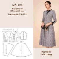 RẬP GIẤY A0 ĐẦM XÒE D73 ( KHÔNG CẮT SẴN )