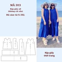 RẬP GIẤY A0 ĐẦM XÒE NHÚN TẦNG D13 ( KHÔNG CẮT SẴN )