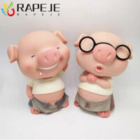 Rapeje Pig Piggy Bank, Tiết Kiệm Mô Hình Xe Tăng Hình Lợn Hộp Đựng Tiền, Tiết Kiệm Ngân Hàng Dung Tích Lớn Trang Trí Có Thể Mở Ngân Hàng Tiền Lợn Quà Tặng Trẻ Em