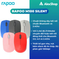 Rapoo M100 Silent Chuột Không Dây - Chính Hãng Bh 2 Năm 1 Đổi 1