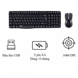 Bộ bàn phím và chuột không dây Rapoo X1800