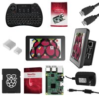 Raspberry Pi 3 Ultimate Starter Kit Complete Set Includes Raspberry Pi 3 Model B Motherboard, 7 Touchscreen Display, Power Supply, 16GB SD Card, 2 ...