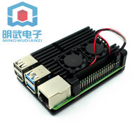 Raspberry Pi 4 Vỏ kim loại B + Hộp hợp kim nhôm 4B Vỏ tản nhiệt lắp ráp