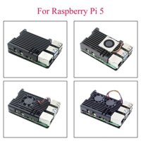 Raspberry pi Hộp Làm Mát Bằng Hợp Kim Nhôm Kèm Quạt Tản Nhiệt Cho raspberry pi 5
