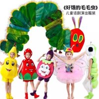 Rất Đói Sâu Bướm Hình Sách Truyền Hình Trang Phục Apple Sydney Mai Dâu Dưa Hấu Lá Dưa Hấu Trang Phục Trình Diễn 2.24