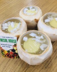 Rau câu dừa xiêm flan