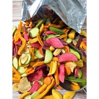 Rau củ quả sấy tổng hợp túi bạc 1.5kg - Tiệm Ăn Vặt Nhà Gà