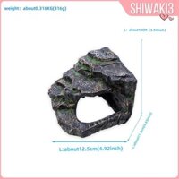 Râu Rồng Xe Tăng Phụ Kiện Phong Cảnh Bò Sát Hang Rùa Basking Cho Ếch Thủy Sinh Rùa Tắc kè Râu Rồng