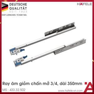 Ray Âm EPC EVO Mở 3/4 Giảm Chấn 350mm Hafele 433.32.502