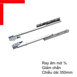 Ray Âm EPC EVO Mở 3/4 Giảm Chấn 350mm Hafele 433.32.502