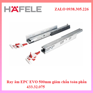 Ray âm EPC EVO mở toàn phần,giảm chấn Hafele 433.32.075