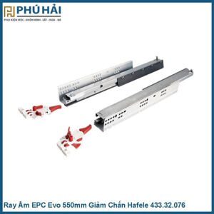 Ray âm EPC EVO mở toàn phần,giảm chấn Hafele 433.32.076