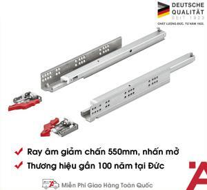 Ray âm nhấn mở 550mm Hafele  433.03.137