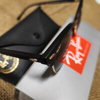 Ray-Ban Clubmaster đen khung/Xanh lens SUNGLASSES-RB3016 W0365