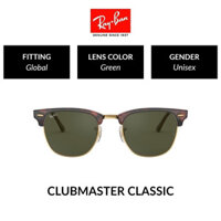 Ray-ban CLUBMASTER | Rb3016 W0366 | Lắp toàn cầu Unisex | Kính râm | Kích thước 51mm