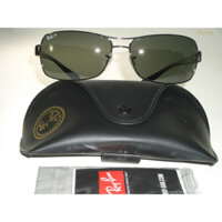 Ray-Ban rb3379 004/58 3P 64-15 130 Gunmetal/Đen phân cực kết thúc tốt đẹp kính mát mới