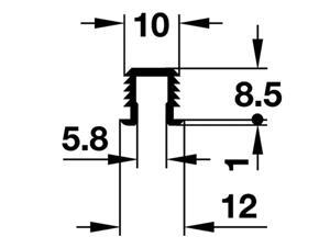 Ray dẫn hướng đơn Hafele 404.13.113