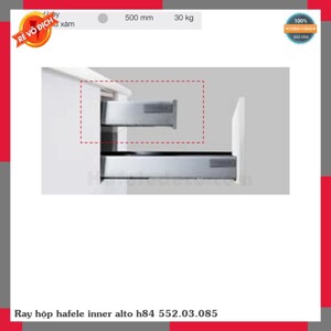 Ray hộp Alto Hafele 84x500mm 552.03.085