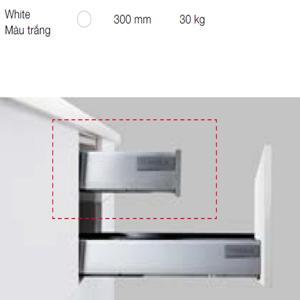 Ray hộp Alto Hafele màu trắng 84x300mm 552.03.781