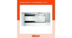 Ray hộp âm Blum Y1 màu trắng 30kg 551.23.707