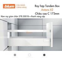 Ray hộp Blum TANDEMBOX Antaro X2, Chiều cao C 173mm