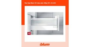 Ray hộp Blum X5 màu xám 30kg 551.23.204