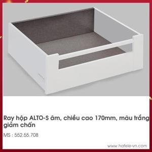 Ray hộp Hafele Y3 chức năng giảm chấn màu trắng 552.55.708