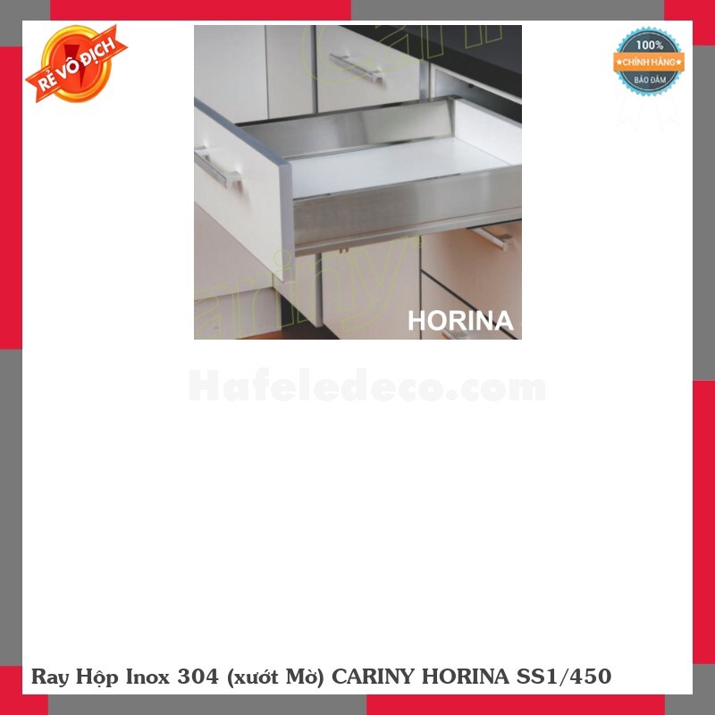 Ray hộp inox 304 xước mờ Cariny Horina SS1-450
