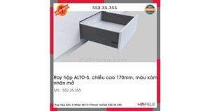 Ray hộp nhấn mở Hafele S4 552.35.355