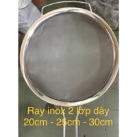 Rây inox lưới mịn dày dặn cao cấp lọc yến Size 25cm