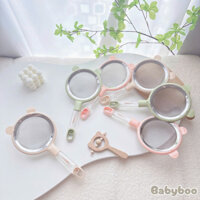 Rây lọc cháo Babyboo Hình Gấu chất liệu inox