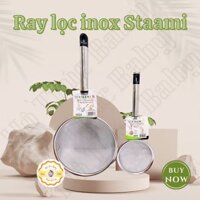Ray lọc cháo, bột, đồ ăn dặm cho bé hàng inox cao cấp Staami Hàn Quốc ĐK 10cm và 17cm
