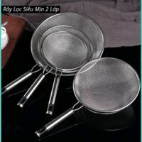Rây Lọc Siêu Mịn 2 Lớp Chất Liệu Inox Cao Cấp Koobee – Rây Lọc Cháo, Sữa Hạt, Cua Tiện Dụng 16Cm (T1