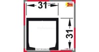 RAY NHÔM CỬA TRƯỢT 6M Hafele 940.42.600