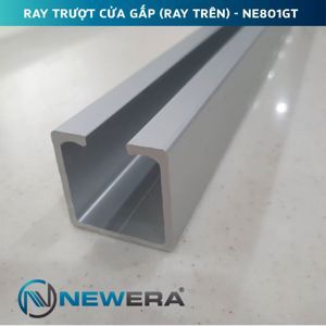 Ray trượt cửa lùa gấp cánh kính NewEra dài 2m