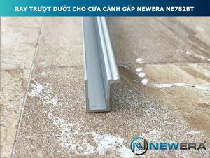 Ray trượt cửa lùa gấp cánh kính NewEra dài 2m