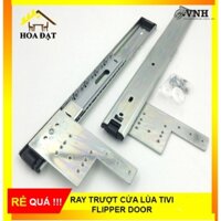 Ray trượt cửa lùa tivi flipper door VNH - Dấu cánh - Kéo mở dễ dàng - Phụ kiện thông minh (bộ)