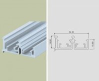 Ray trượt trên cửa lùa cánh phủ (dùng với loại NE445ID và NE446OD) dài 2,5m