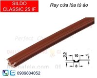 Ray trượt trên cửa lùa tủ áo Hafele 404.09.163 dài 3000mm cửa nặng 25kg