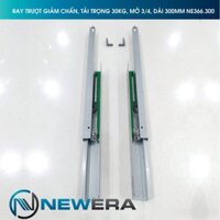 Ray trượt tủ bếp NewEra giảm chấn lắp âm, mở 3/4, dài 300mm...