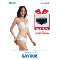 RAY008 - COMBO 6 ÁO NGỰC NỮ RELAX - TẶNG 1 LỐC QUẦN LÓT NỮ RELAX